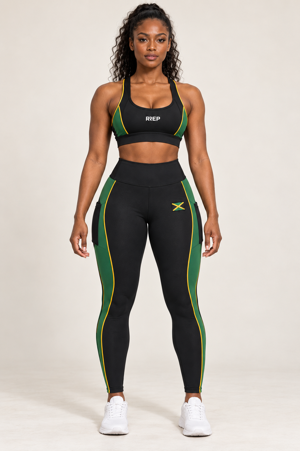 RREP Jamaica Women’s Sports Bra and Leggings Set